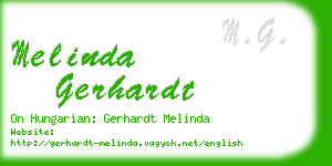 melinda gerhardt business card